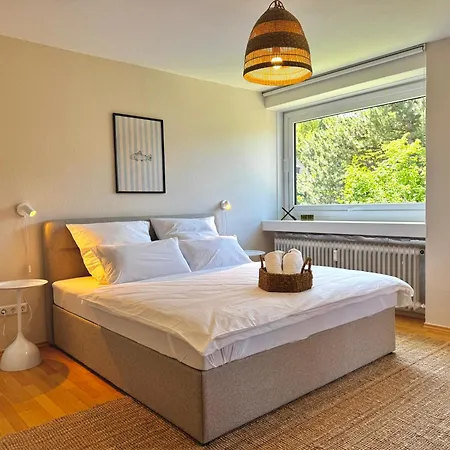 Hyggeliving - 90qm - Balkon - 55 Zoll Tv - Boxspringbetten - Kueche - Jette Apartment Bad Harzburg