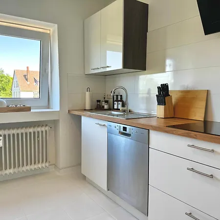Hyggeliving - 90qm - Balkon - 55 Zoll Tv - Boxspringbetten - Kueche - Jette Apartment Bad Harzburg
